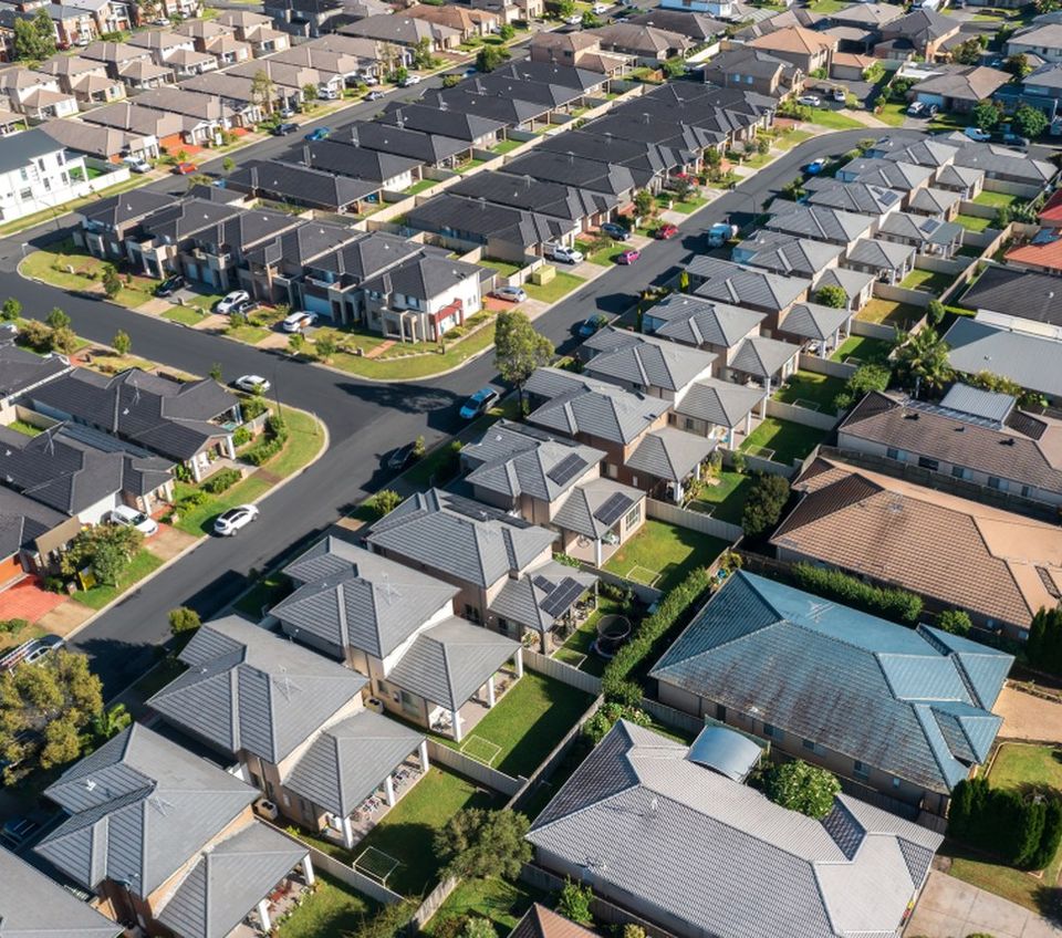 Residential streets in Petersham